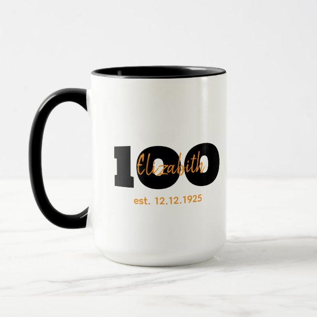 Caneca de Aniversário de 100 anos, Presente de Mar (Esquerda)