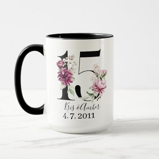 Caneca de Aniversário de 15 anos (Esquerda)