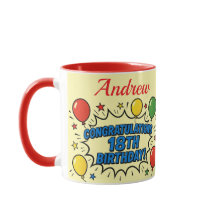 Caneca de Aniversário de 18 Anos