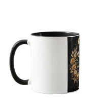 Caneca de Aniversário de 31 Anos Luxo Letra A Dour
