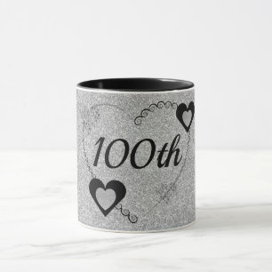 caneca de aniversário especial de na moda 100º