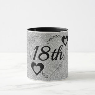 caneca de aniversário especial do na moda 18º