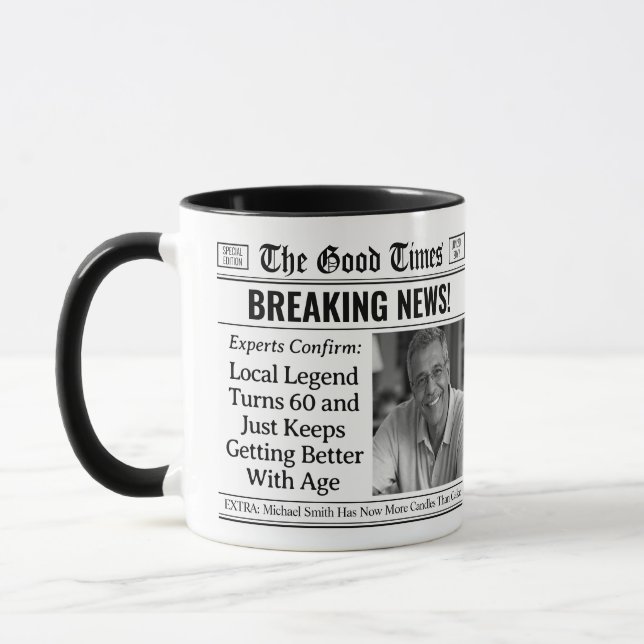 Caneca de Aniversário Personalizada, Ideia de Pres (Esquerda)