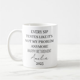 Caneca de Aposentadoria, Caneca de Café Personaliz