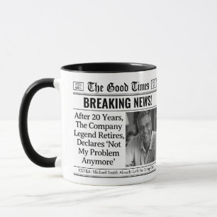 Caneca de aposentadoria personalizada, ideia de pr