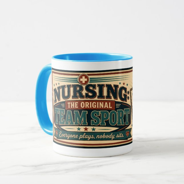 Caneca de Apreciação de Enfermeira – Presente Dive (Frente Esquerda)