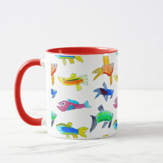 Caneca de Aquarela "Algo Suspeito"