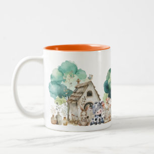 Caneca de Aquarela de Animais da Fazenda – Xícara