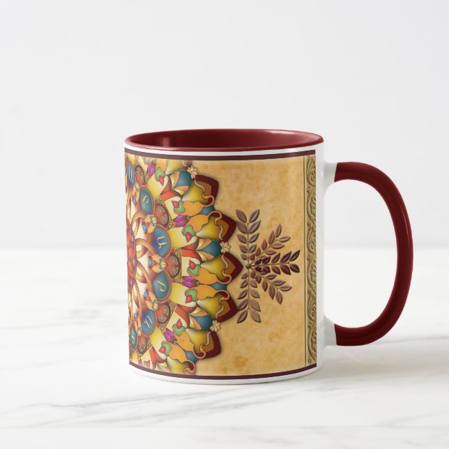 Caneca de Ararat V2 da mandala (Direita)