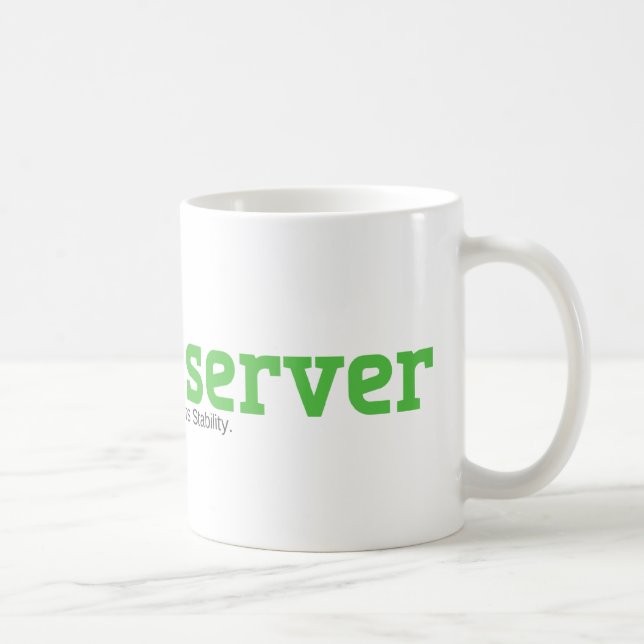 Caneca de Archserver com nosso logotipo (Direita)