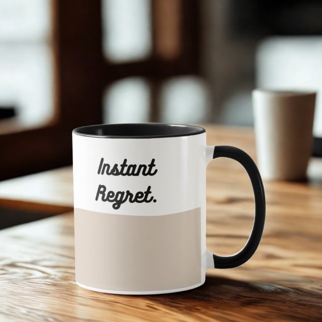 Caneca de Arrependimento Instantâneo – Xícara de C (Criador carregado)