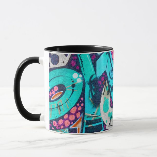Caneca de Arte Abstrata ColoridaXícara de Café Art (Esquerda)