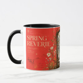 Caneca de Arte da Janela do Pátio na Primavera Chu