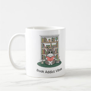 Caneca de Arte de Prateleira de Café com Óculos de