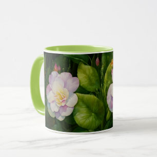 Caneca de Arte Floral de rosa