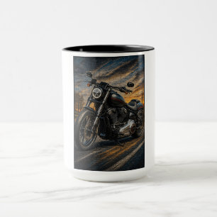 Caneca de Arte Mosaico Cruiser Meia-Noite