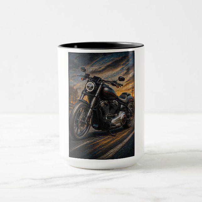 Caneca de Arte Mosaico Cruiser Meia-Noite (Centro)