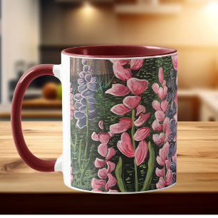 Caneca de Arte Original Flores Silvestres