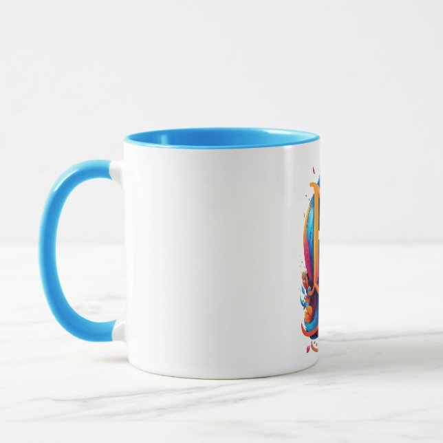 Caneca de Arte Raposa Azul (Esquerda)