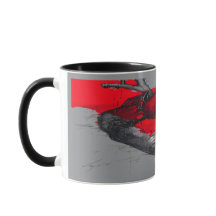 Caneca de Arte Trash Polka com Desenho Anatômico d