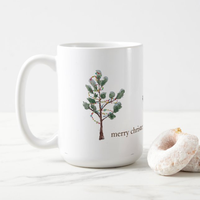 caneca de árvore de Natal (Com Donut)