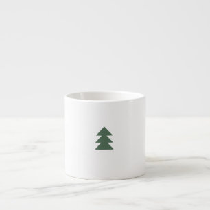 Caneca de Árvore de Natal Simples (Verde)