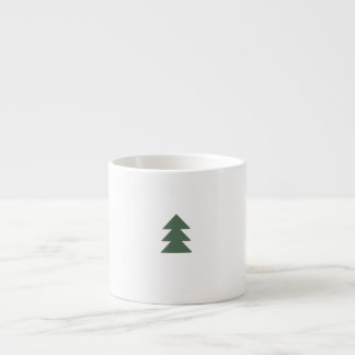 Caneca de Árvore de Natal Simples (Verde)