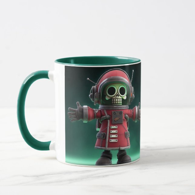 Caneca de Astronauta Esqueleto – Crânio Espacial E (Esquerda)