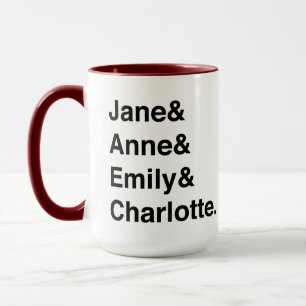 Caneca de Austen e Brontes