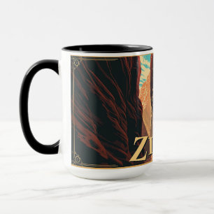 Caneca de Aventura Retro Zion National Park