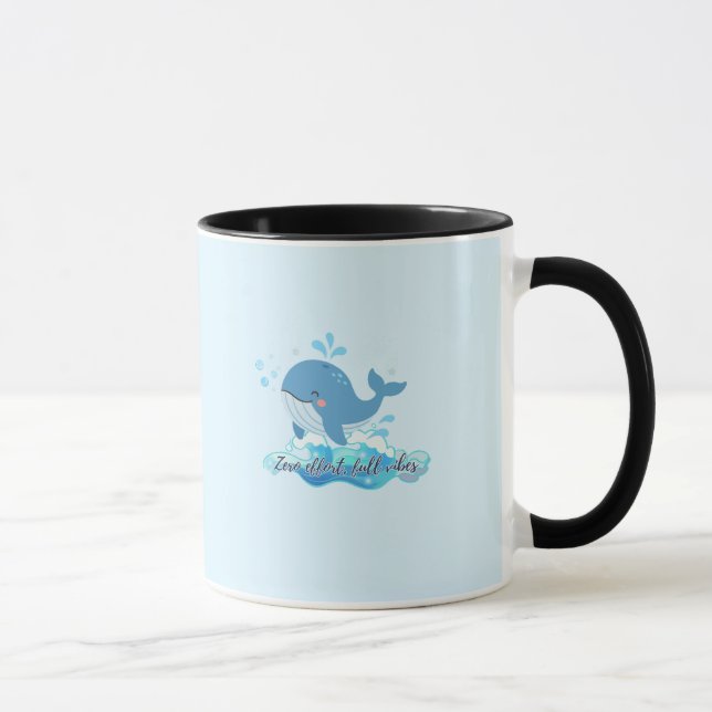 Caneca de Baleia do Oceano Fofa (Direita)