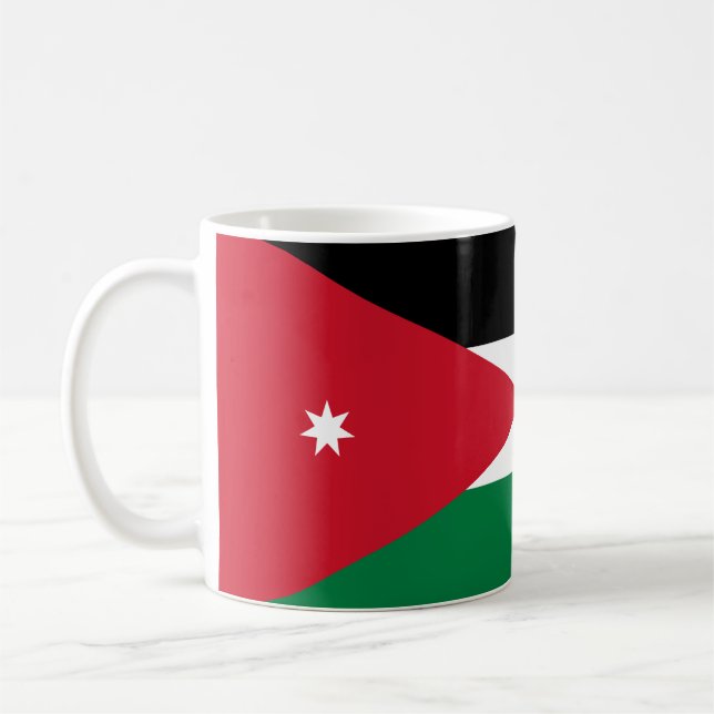 Caneca de bandeira da Jordânia (Esquerda)