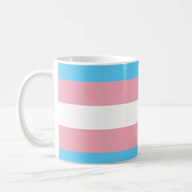 Caneca de bandeira transgênero (Esquerda)