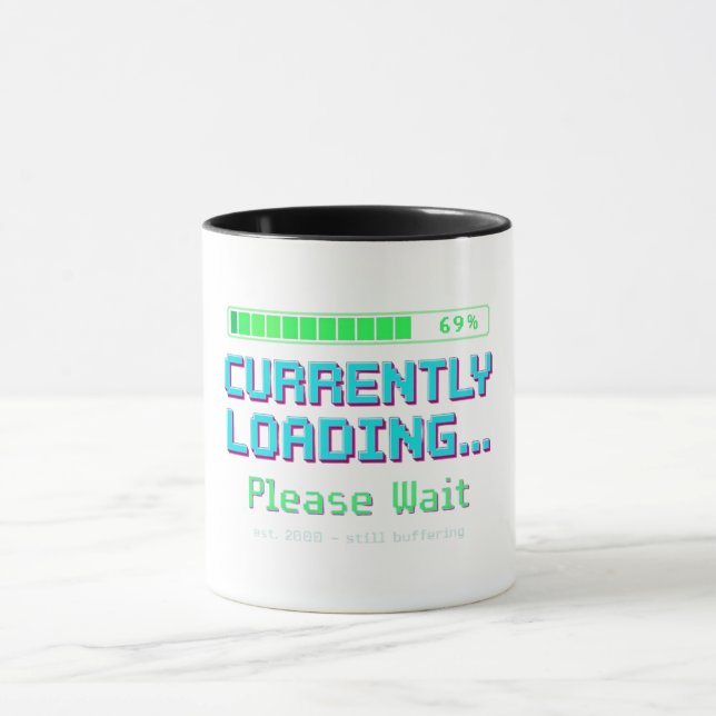Caneca de Barra de Carregamento Y2K | Caneca de Ca (Centro)