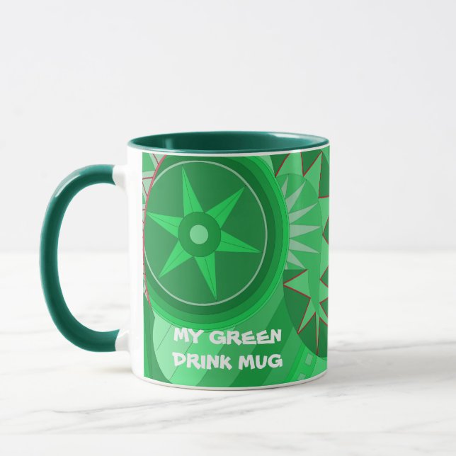 CANECA DE BEBIDA VERDE (Esquerda)