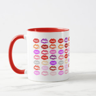 Caneca de Bebidas - Beijos Pop Art