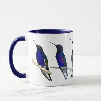 Caneca de Beija-flor Coroa Roxa-Veludo