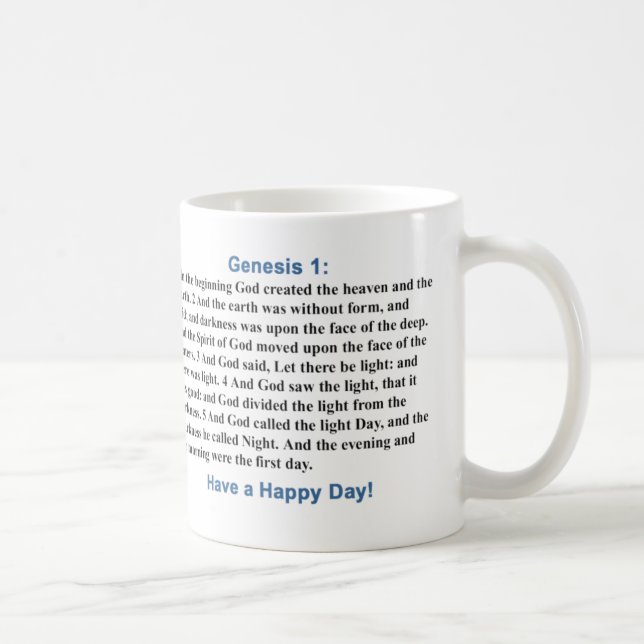 Caneca de Beit KJV da génese - grande (Direita)