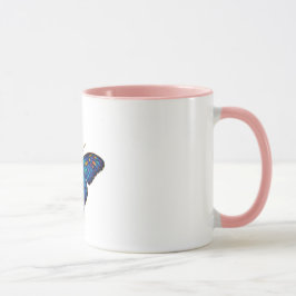 Caneca de Borboleta Cósmica - Arte Galáxica Vibran