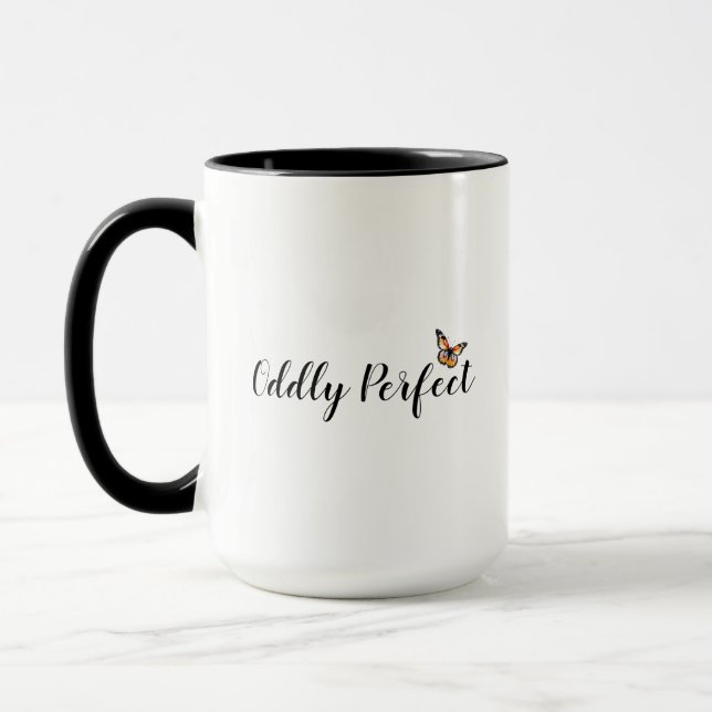Caneca de Borboleta Perfeitamente Estranha (Esquerda)