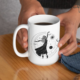 Caneca de Borda Preta 15oz Libra Dançando