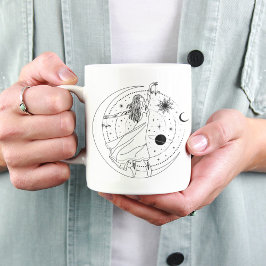 Caneca de Borda Preta 15oz Libra Girl