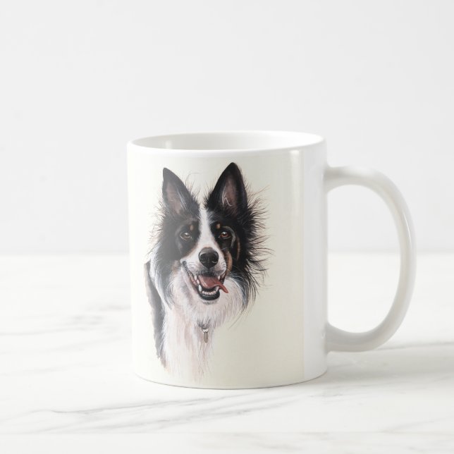 Caneca de border collie com do "texto do melhor (Direita)