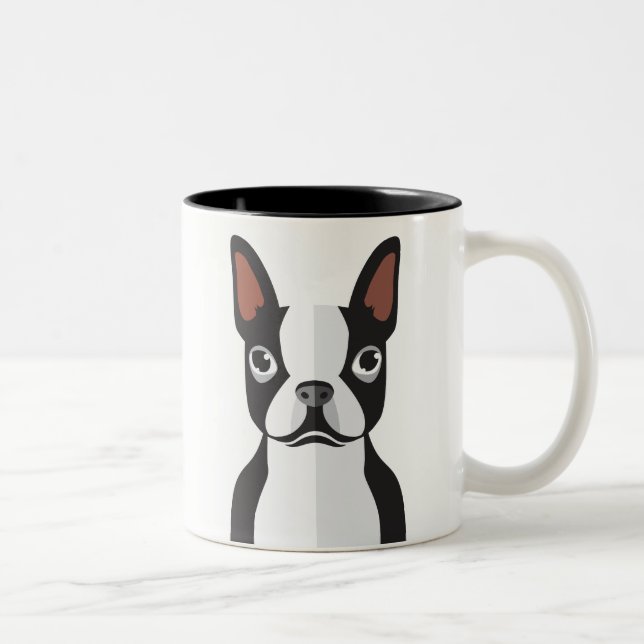 Caneca de Boston Terrier (Direita)