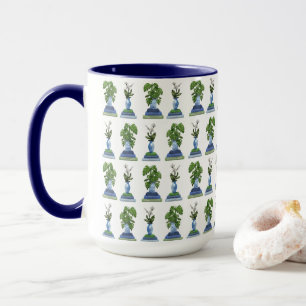 Caneca de Botânicos e Livros