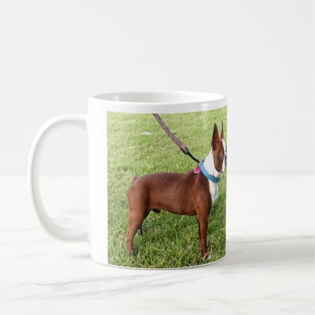 Caneca de Brown Boston Terrier (Esquerda)