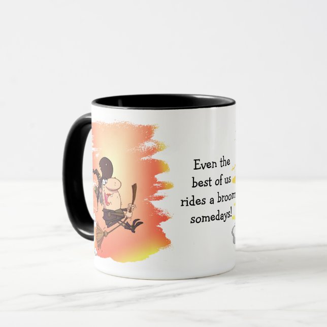 Caneca de Bruxa com Dito Divertido (Frente Esquerda)