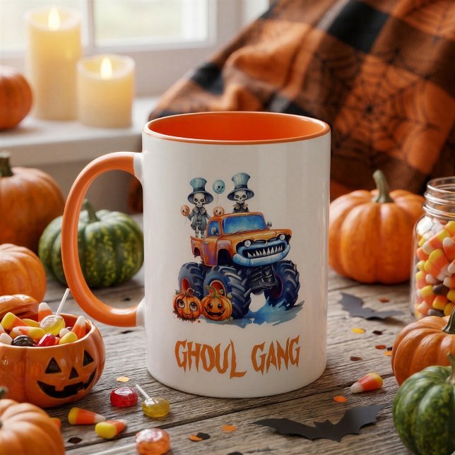 Caneca de Cacau de Halloween para Crianças do Gang (Criador carregado)