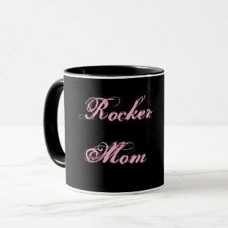 Caneca de Cacau e Café para Mãe Rocker (Preta e Ro