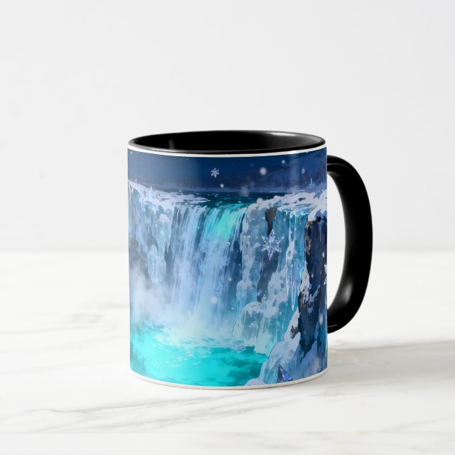 Caneca de Cachoeira Congelada (Frente Esquerda)